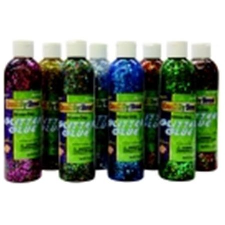 CREATIVITY STREET Creativity Street Non-Toxic Washable Glitter Chip Glue - 8 Oz. Bottle; Pack 8 401297